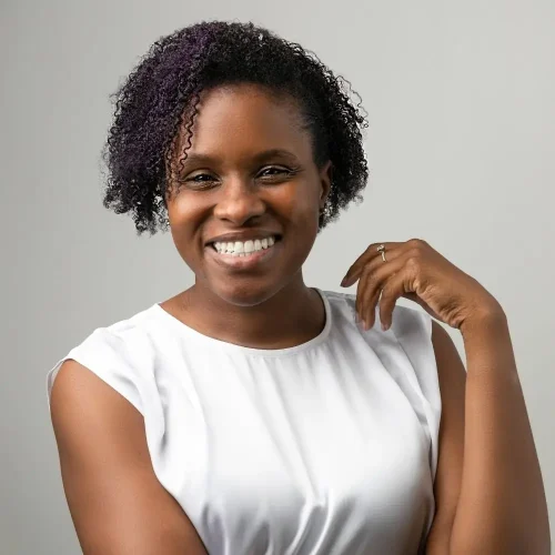 Merissa McCall, founder of rufortyfour, smiling